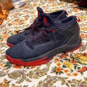 Adidas D Lillard 2.0 Rip City Mens Basketball Shoes Black Red F37124 Size 12